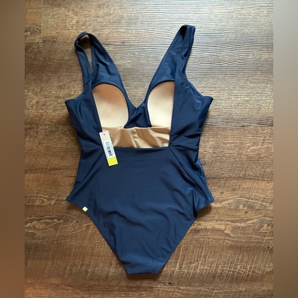 Summersalt one-piece bathing suit navy blue tie-waist Backflip Swimsuit NWT 12 - Picture 10 of 13